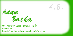 adam botka business card
