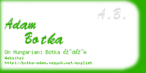 adam botka business card